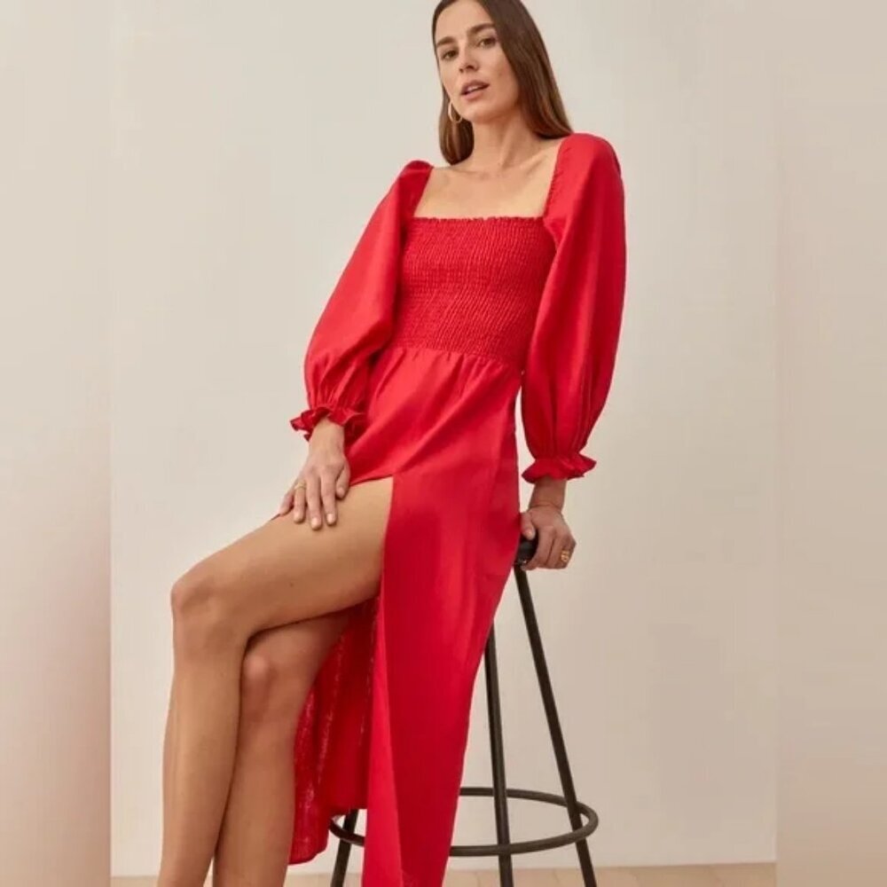 Reformation Red Maxi Dress